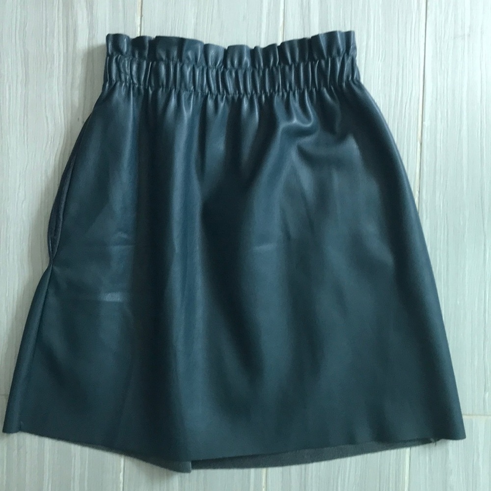 ZARA Faux Leather Skirt